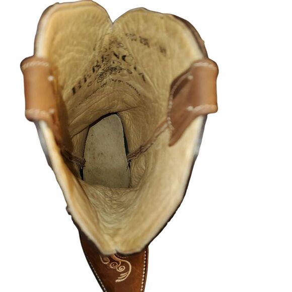 Herencia Crazy Lazer Floral Embroidered Rodeo Toe Boots Women's US 7 - Picture 8 of 9